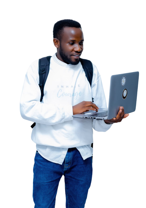 Student studying online